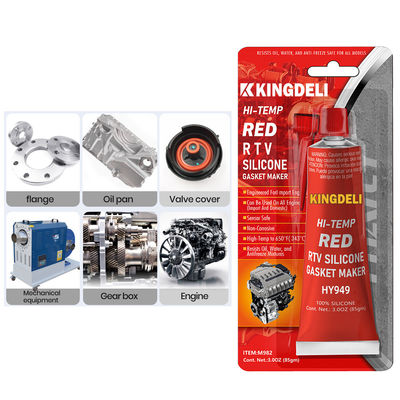 Red RTV Gasket Maker Silicone Sealant Oil Resistant For Automotive OEM