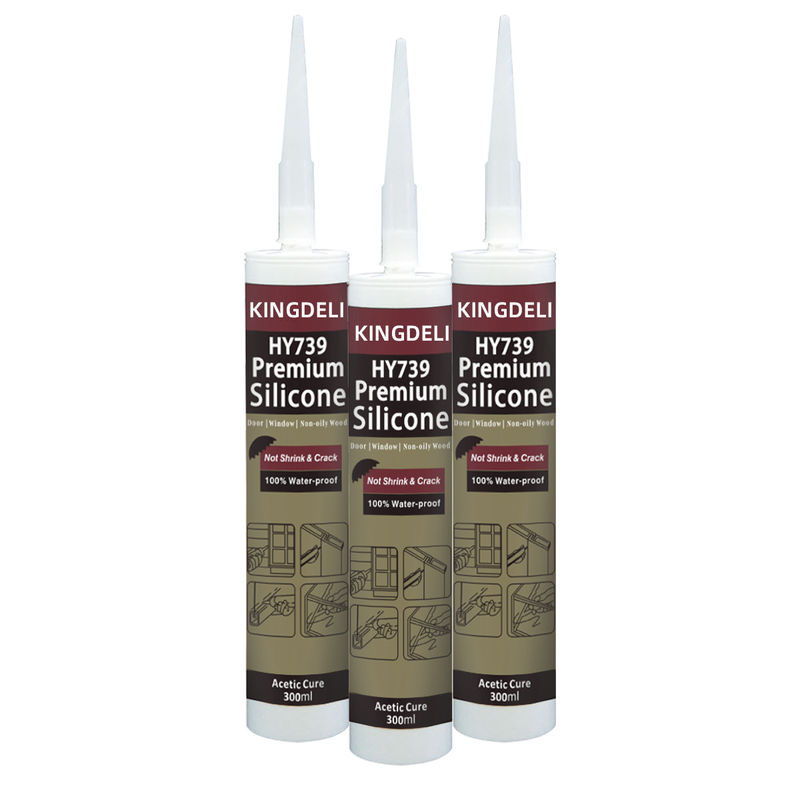 Acetic Construction Silicone Sealant With White Black Transparent Color