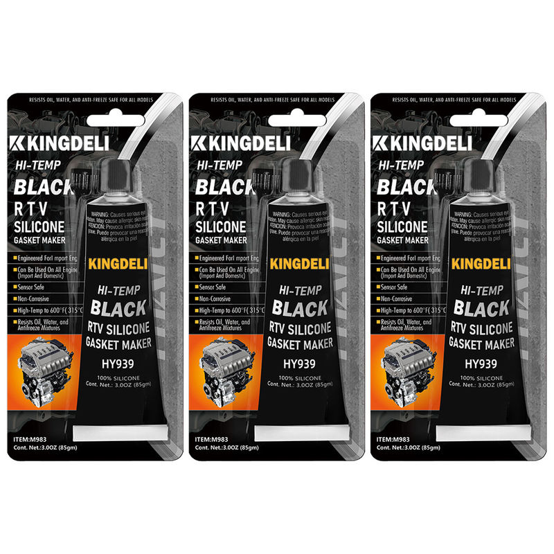 Neutral Rtv High Temp Silicone Adhesive Black Color For Auto Pump