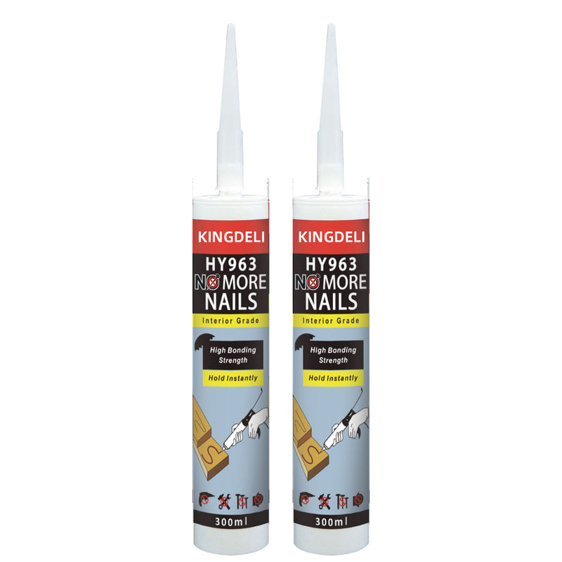 Cream Color High Tack Adhesive , Silicone Glue For Wood Moisture Resistant