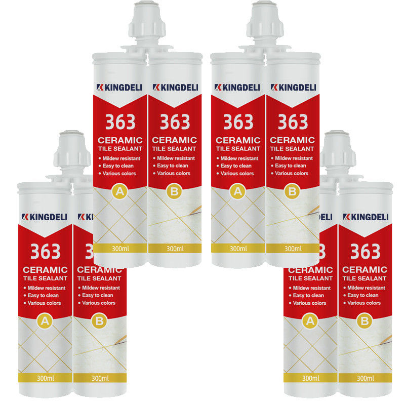 Chemical Waterproof Epoxy Grout , Tile Crack Sealant White Color 300ml